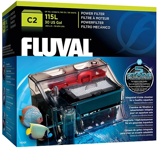 Fluval C2 - 5-Stage Clip-on Power Filter 3 Fluval C2 - 5-Stage Clip-on Power Filter