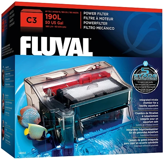 Fluval C3 - 5-Stage Clip-on Power Filter 3 Fluval C3 - 5-Stage Clip-on Power Filter